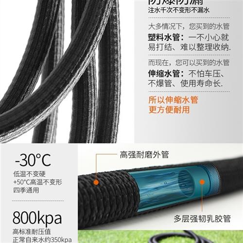 洒花喷头花园洒水器物家用洒花枪洒水蔬菜水管伸缩软管洗车水枪