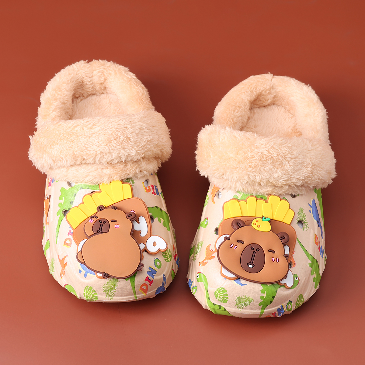 儿童棉拖鞋冬季加绒保暖棉鞋