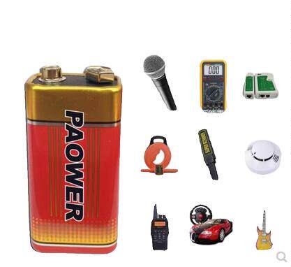 9v电池 6F22方形电池万用表报警器剃须刀遥控汽车层叠方块干电池