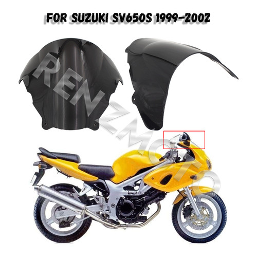适用于铃木SV400/650 99-02年 前风挡导流罩 改装摩托车挡风玻璃