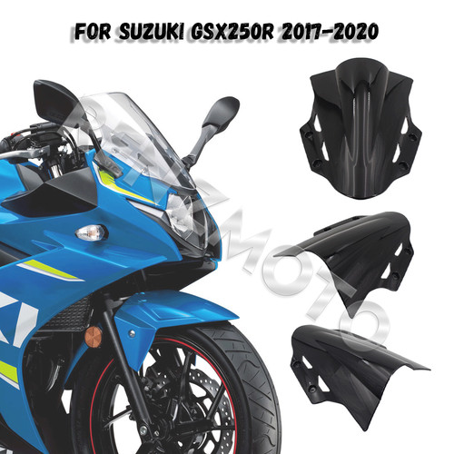 适用于铃木GSX250R 17-20年 前风挡导流罩 改装摩托车前挡风玻璃