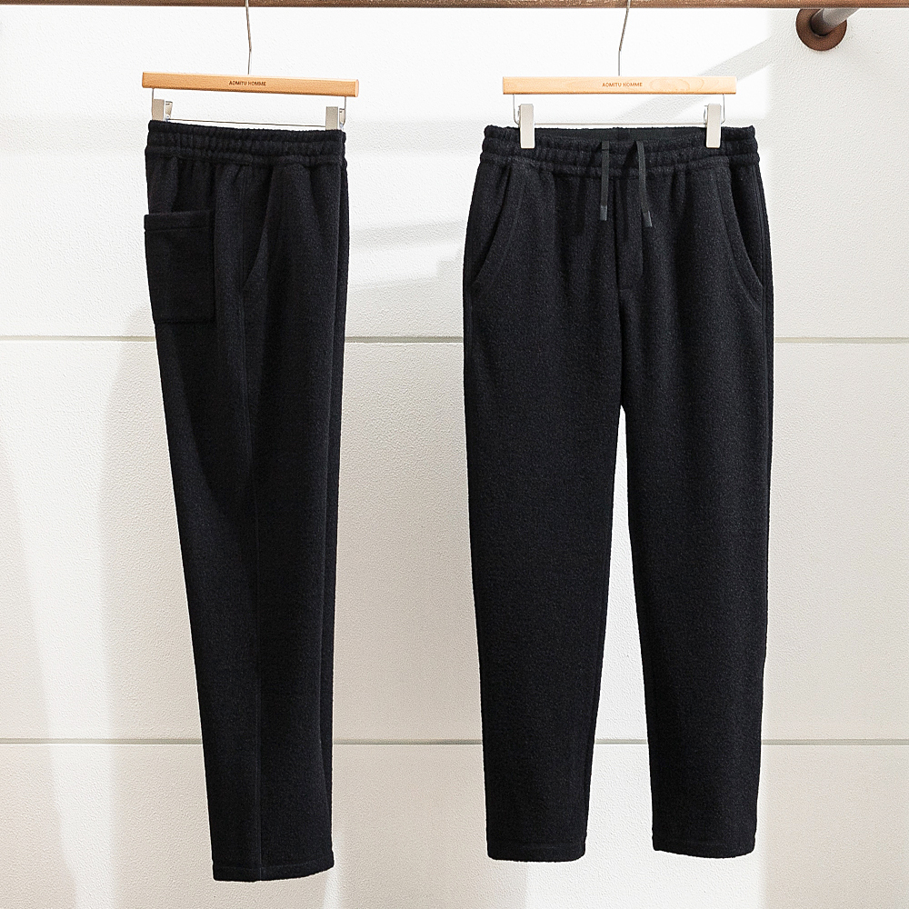 轻量保暖秋冬男士户外抓绒休闲裤