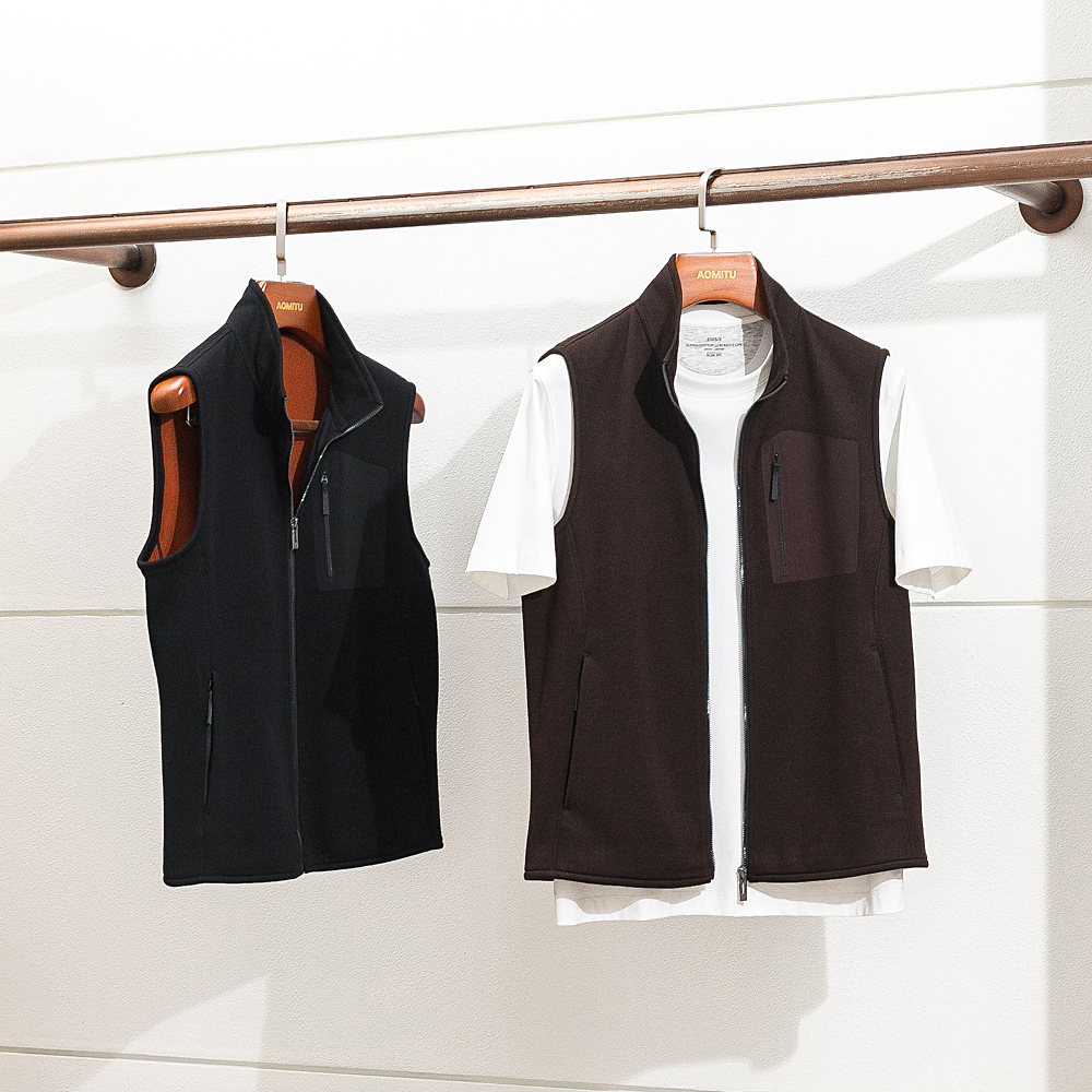 秋冬男士户外休闲针织马甲外套