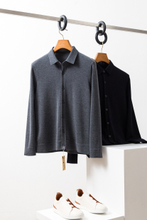 2.9W 18针100%超细羊毛秋冬男士 羊毛外套针织羊毛开衫 男 老钱挚爱