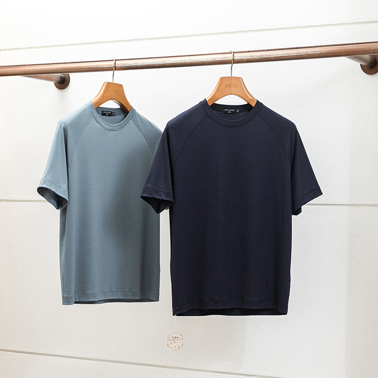 限量鼎奢 国王的礼物 13μm 夏季男士100%羊毛短袖圆领T恤半袖男