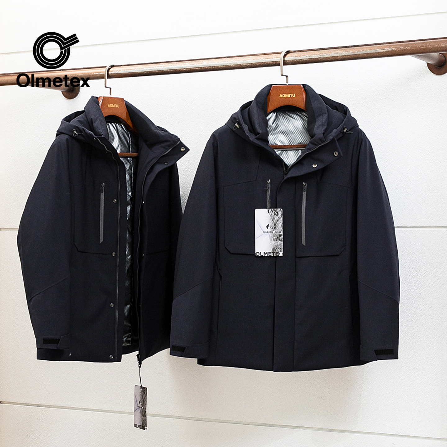 AomituOlmetex三防羊毛鹅绒服