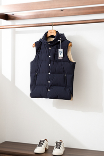 白鹅绒连帽男羽绒马甲坎肩背心 秋冬男士 奢 意大利BC笈致轻暖零压