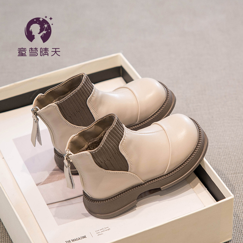 女童靴子短靴秋款2025新款鞋子儿童皮靴女宝宝马丁靴秋季草原穿搭