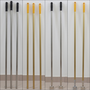 尘推单杆拖把杆通用替换平板拖把配件大全地拖不锈钢排拖杆拖把柄