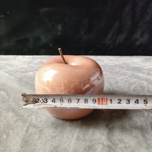 包邮 微瑕介意勿拍满20 实物如图 外贸出口陶瓷粉苹果摆件