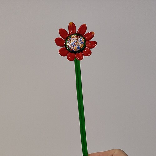 琉璃花朵花插，长20厘米，超低价清货