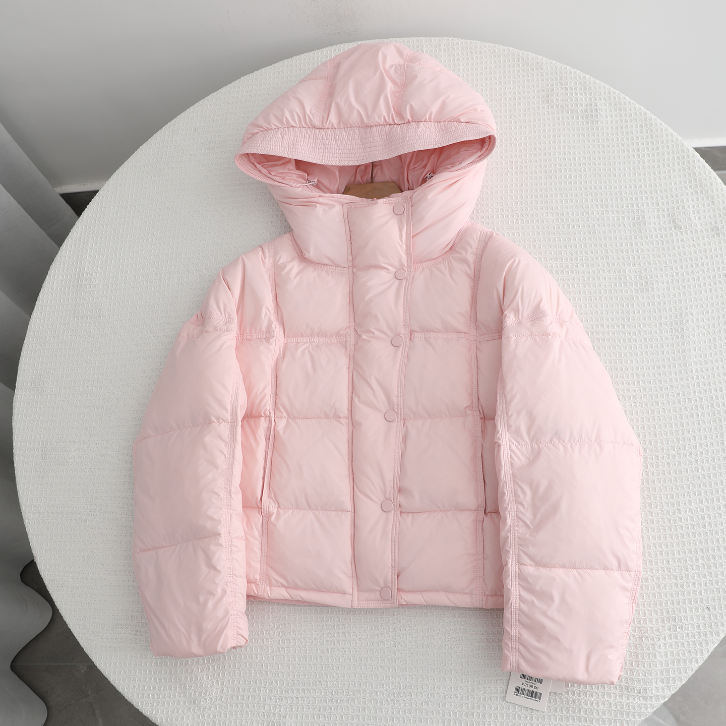 伊家~休闲百搭连帽羽绒服女2025冬季新款加厚保暖90白鸭绒面包服