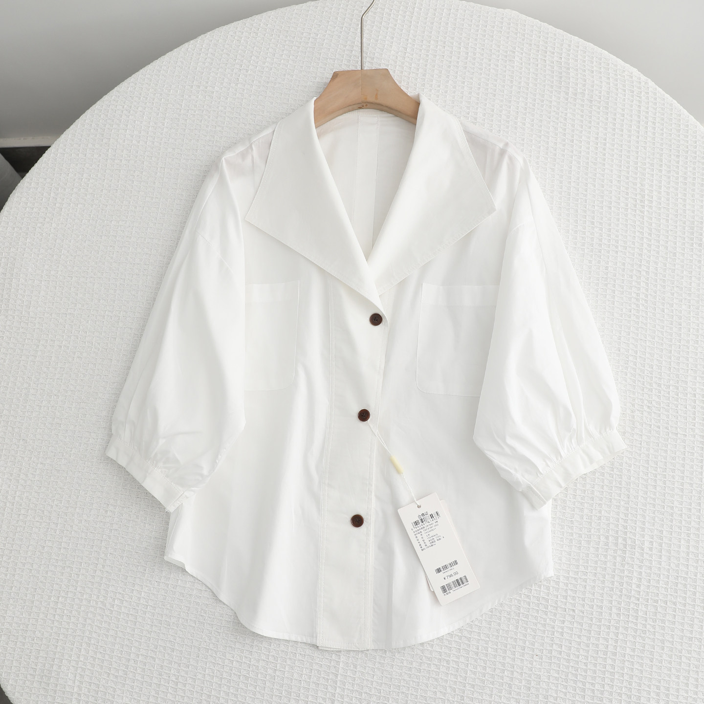 檬系~2026夏季新款时尚休闲百搭通勤宽松衬衫女轻薄透气薄款上衣