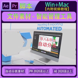 AE/PR脚本-文件素材智能管理工具Aescripts Pro IO v2.17 win/mac
