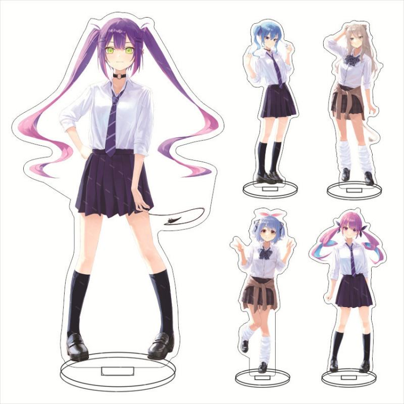hololive虚拟主播亚克力大立牌绊爱凑阿库娅时野空校服亚克力摆件
