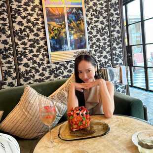 birthday水钻头箍生日派对字母发箍ins女明星jessica同款