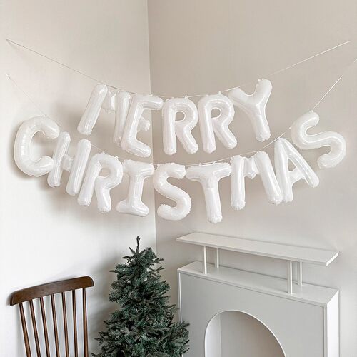 MERRYCHRISTMAS圣诞字母铝膜球
