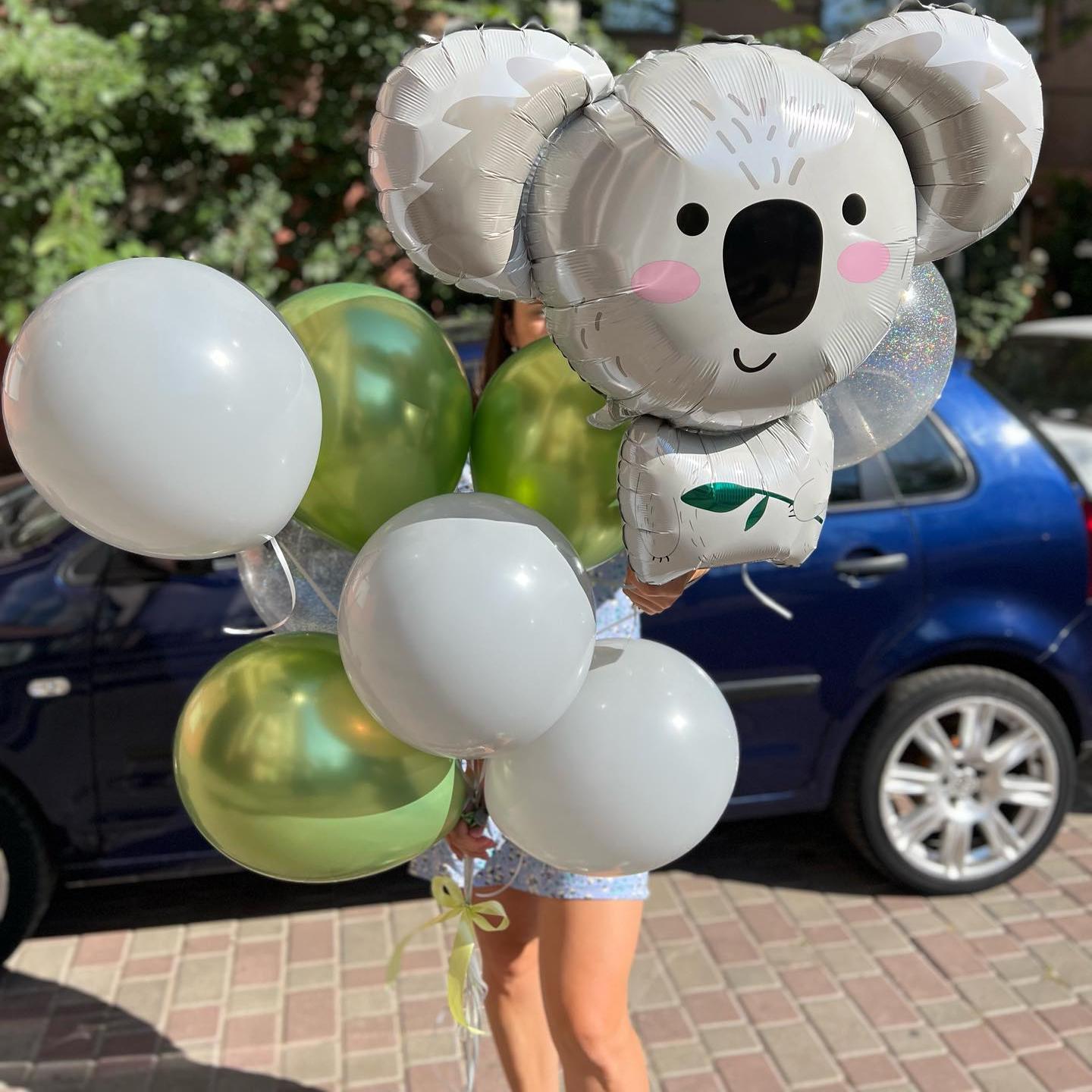 考拉氣球兒童生日派對寶寶拍照