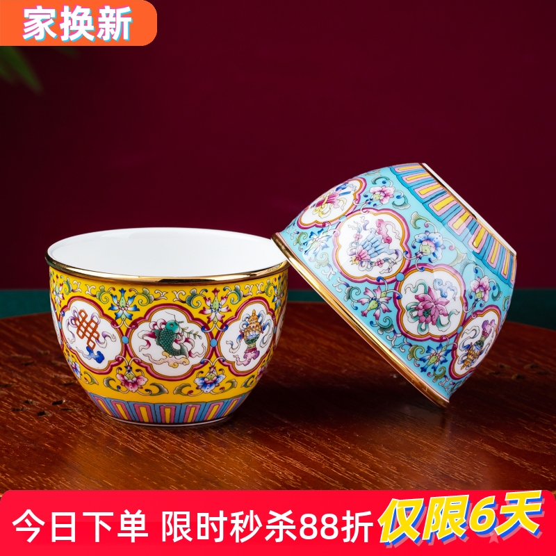 手工描金立体花纹高温烧制