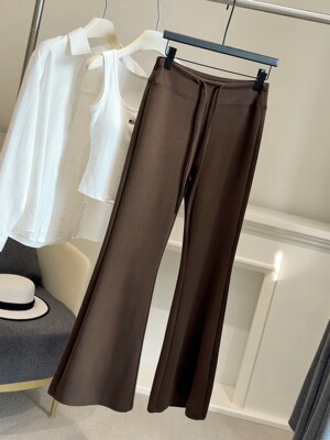 2026春季新款高腰显瘦抽绳百搭垂感纯色休闲裤女