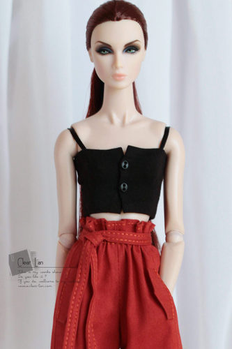 [M-201809-16]上衣/FR Momoko Barbie Blythe Mico 娃衣