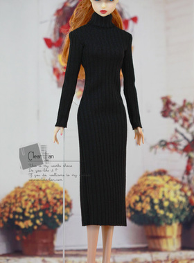 [M-202002-18-D]针织连衣裙/FR Momoko Barbie Blythe OB 娃衣