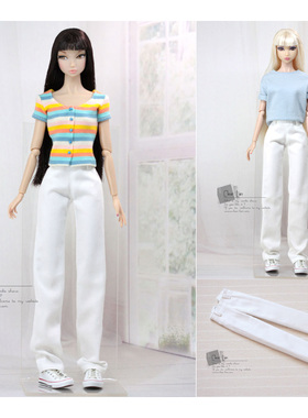 [M-202303-32-A]直筒裤/Momoko OB FR 芭比 6分娃衣