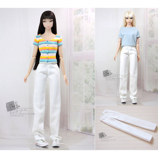 Momoko 6分娃衣 202303 芭比 直筒裤
