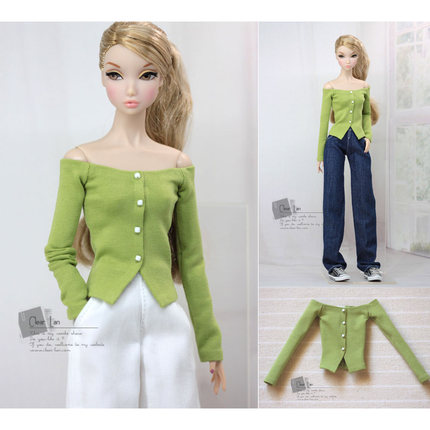 [M-202303-04-C ]上衣/Momoko OB FR 芭比 6分娃衣