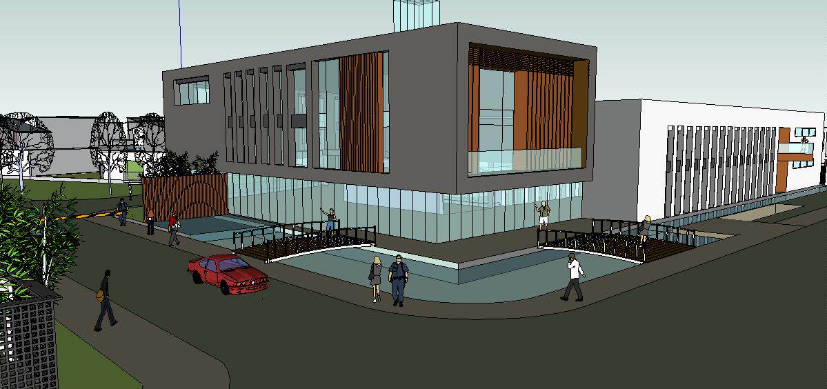 公建会所建筑草图su模型含cad平面图和渲染效果图设计