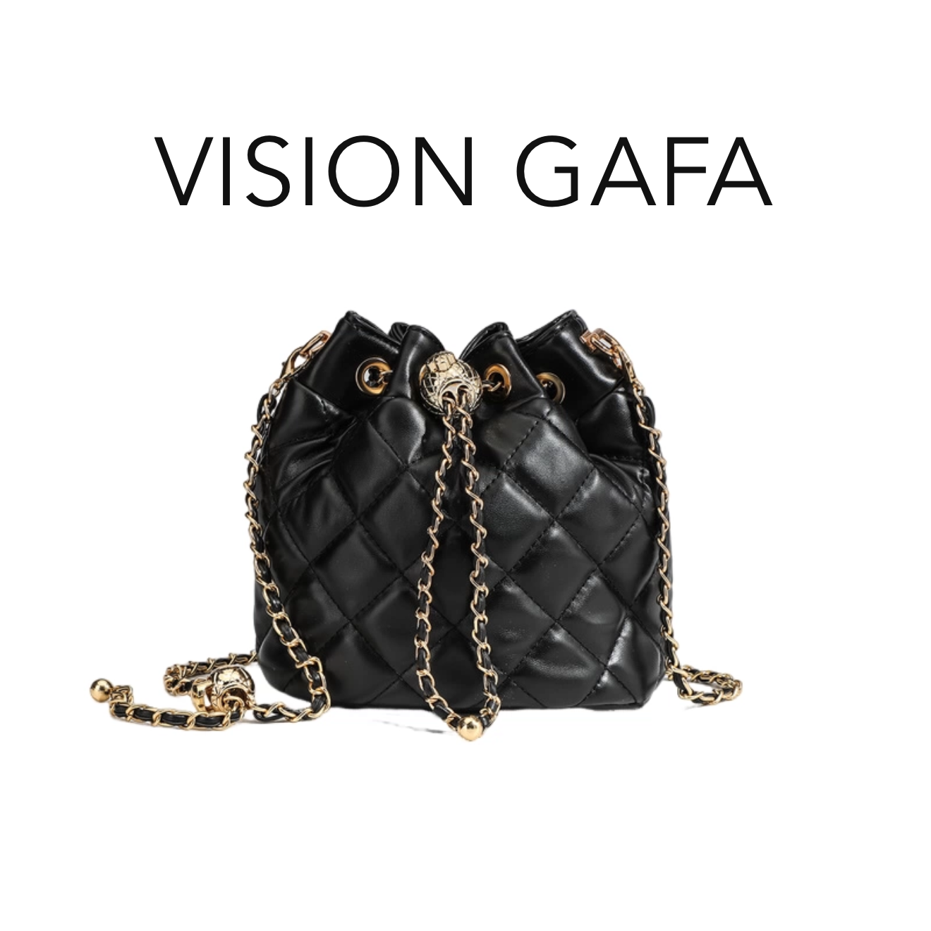 2025新款潮高级感小香风菱格链条水桶包百搭抽绳大容量单肩斜挎包,箱包皮具/热销女包/男包,通用款女包,淘宝优惠券,粉丝福利购,淘宝优惠卷