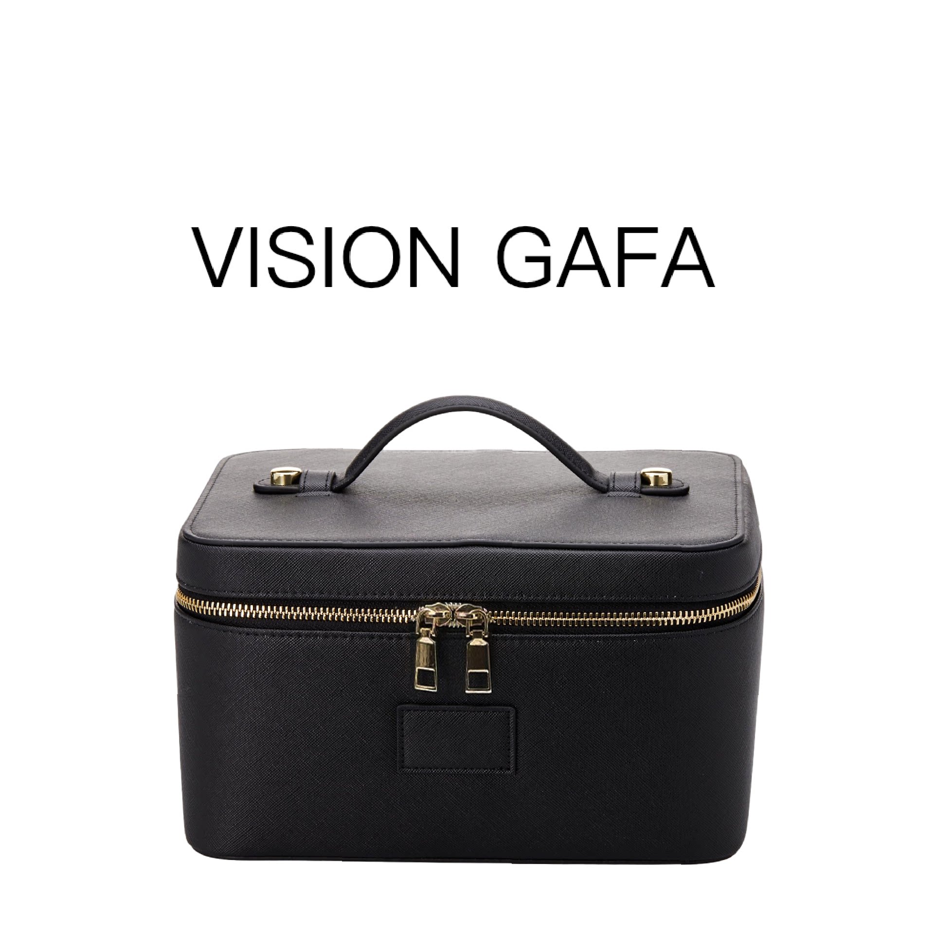 新款跨境pu手提化妆包带隔层大容量便携皮革化妆品包包皮质化妆包