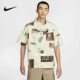 Sportswear HM4453 梭织系扣薄款 衬衫 113 满印翻领短袖 耐克Nike