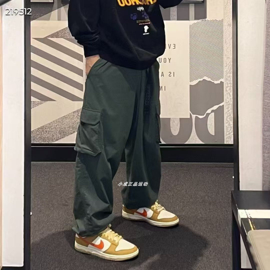 Nike SB滑板系列男速干松紧腰带直筒工装休闲长裤 FV7348-338-297