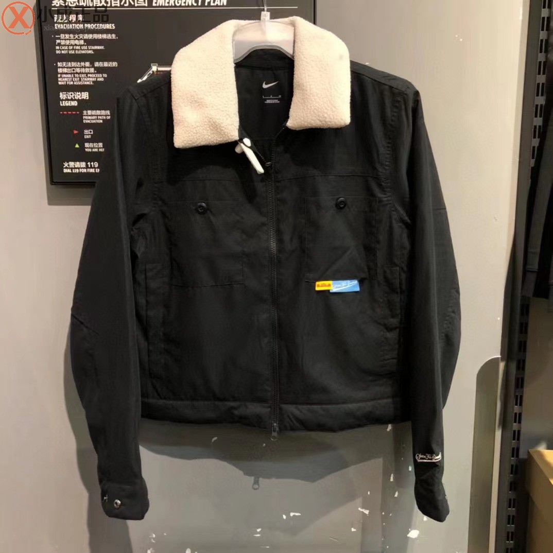 耐克秋冬工装保暖外套夹克棉服