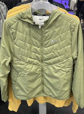 耐克Nike男女秋冬薄棉连帽棉服外套保暖夹克 DD5645-010-379