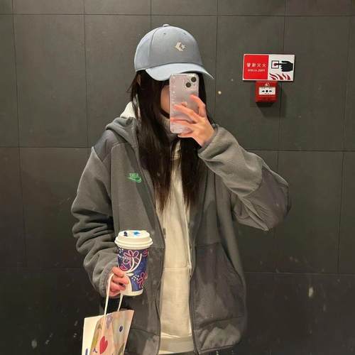 nike男秋冬保暖连帽夹克外套