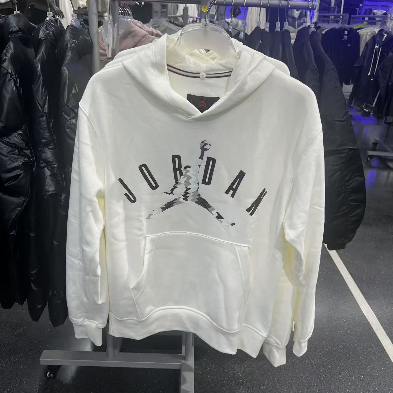 Nike Air Jordan字母印花男加绒保暖连帽卫衣 FD7416-010-133-200