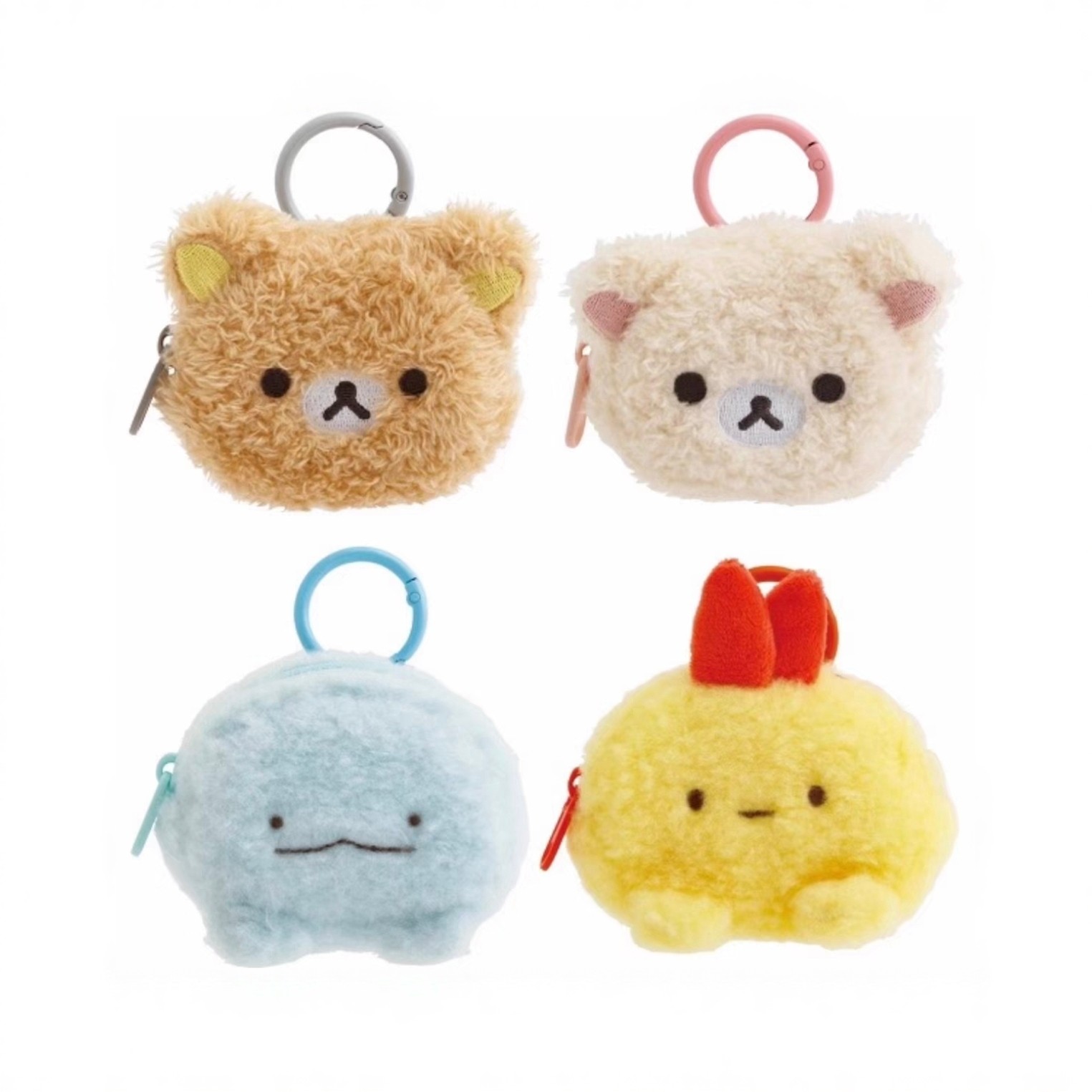 日本san-x角落生物耳机包可爱卡通炸虾小熊毛绒零钱包钥匙扣挂包,模玩/动漫/周边/娃圈三坑/桌游,动漫挂件/文具,淘宝优惠券,粉丝福利购,淘宝优惠卷