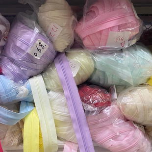 YKK拉链尼龙条码装基础常用色三号五号加宽短牌花朵长牌拉链头