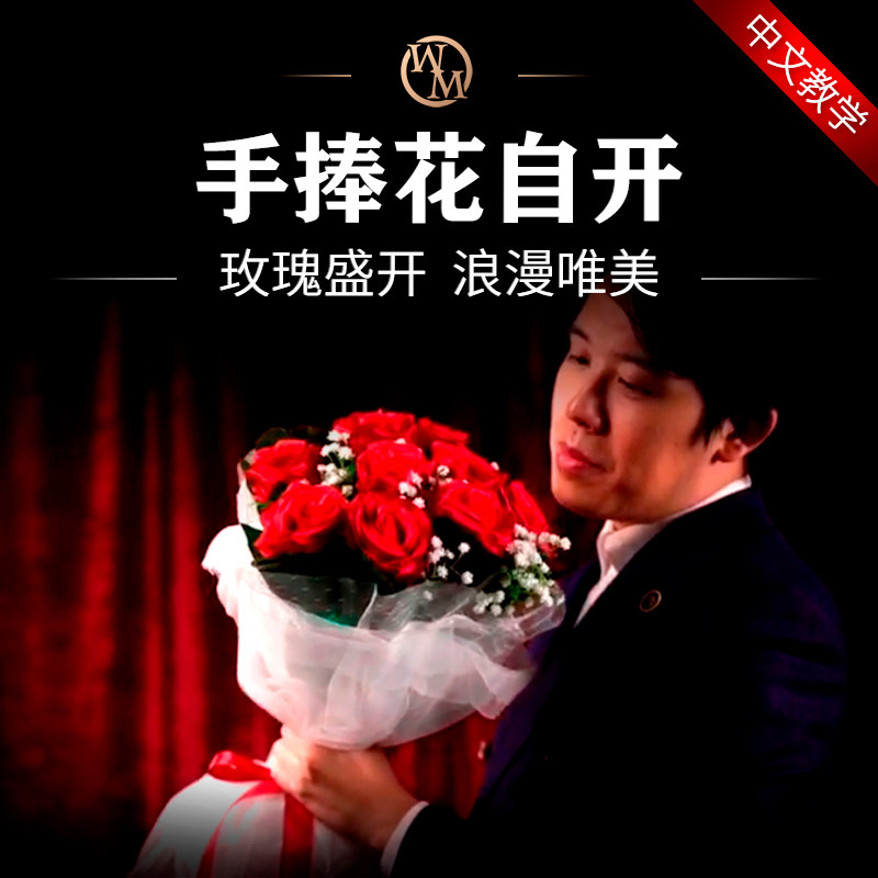 魔术天下李泽邦 the bouquet 手捧花自开 玫瑰花婚庆表白舞台道具