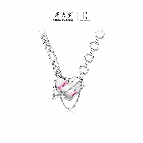 设界锆石套链秒变耳饰女生项链