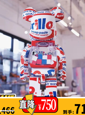 【TYCTOYS】特价现货 BE@RBRICK安迪沃霍尔BRILLO盒子400%熊2022