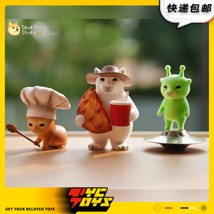 【TYCTOYS】现货 沙雕工作室沙雕猫MEME厨师干嘛外星猫手办礼物