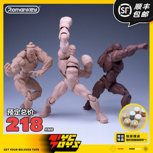 【TYCTOYS】现货 ROMANKEY大块头1/12超可动男素体人偶手办UMS003