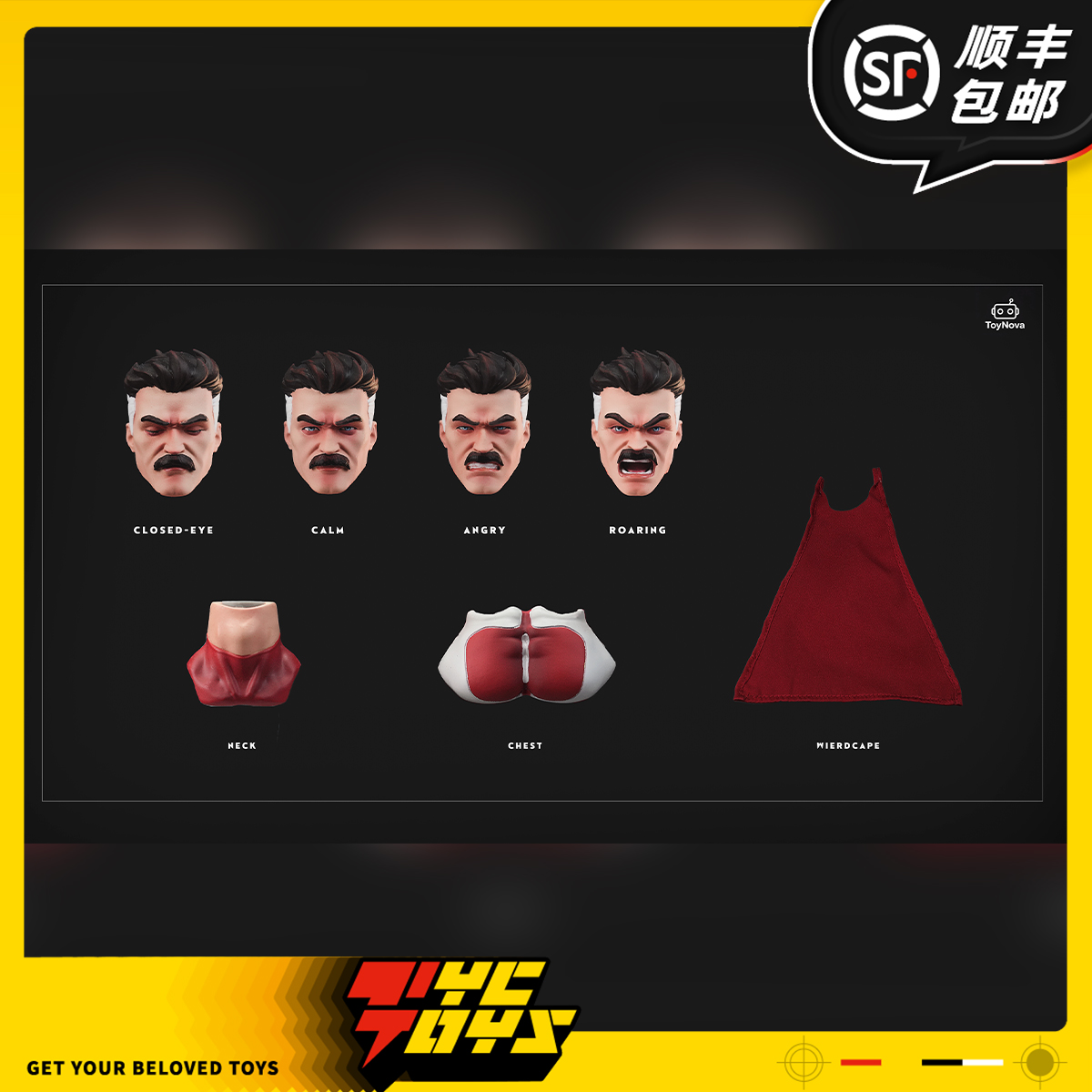 【TYCTOYS】定金预售 TOYNOVA胡须男1/12人偶素体配件包TN-001