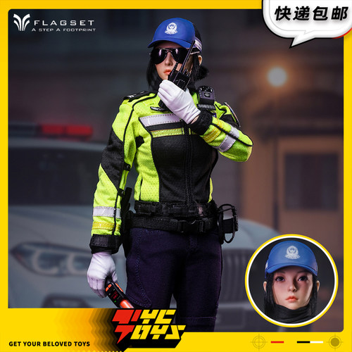 【TYCTOYS】定金预售 FLAGSET交通警察部队女警员1/6可动FS73055