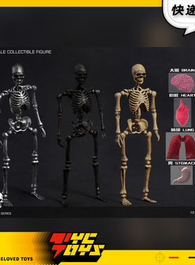 【TYCTOYS】定金预售 101TOYS MINI骷髅骨架素体1/18可动ES021-24