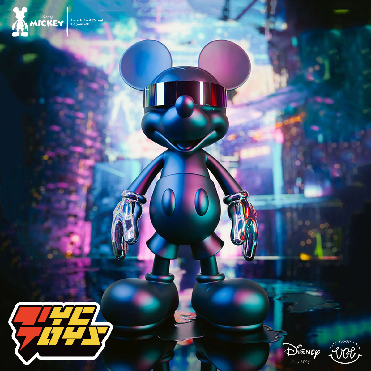 【TYCTOYS】现货 VGT TOYS EGO米奇800%赛博朋克艺术展限量潮玩 - 实物图