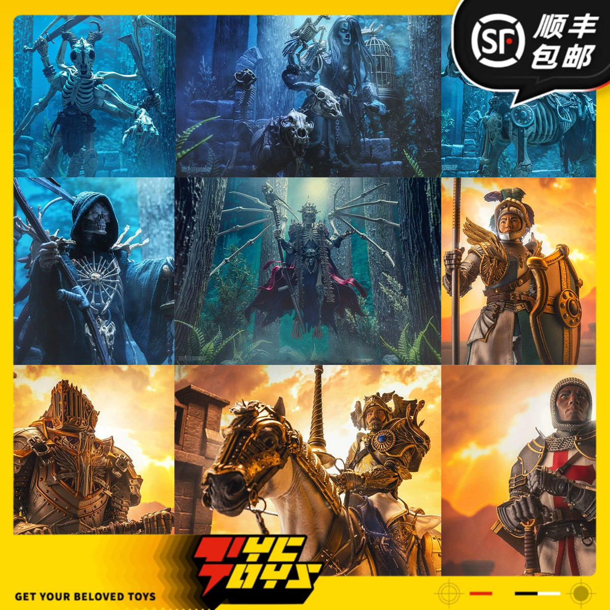【tyctoys】预售 四骑士神话军团死神波天堂亡灵1/12可动人偶